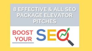 Read more about the article A list of eight effective and all-inclusive SEO packages elevator pitches